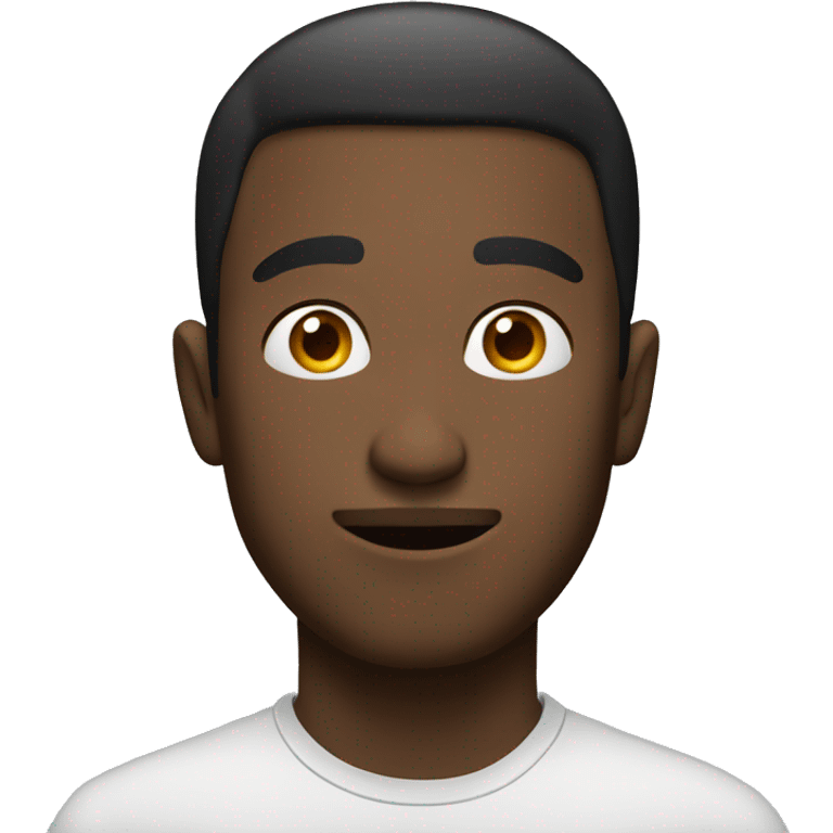 a guy looking to the side with eyes facing forward  emoji