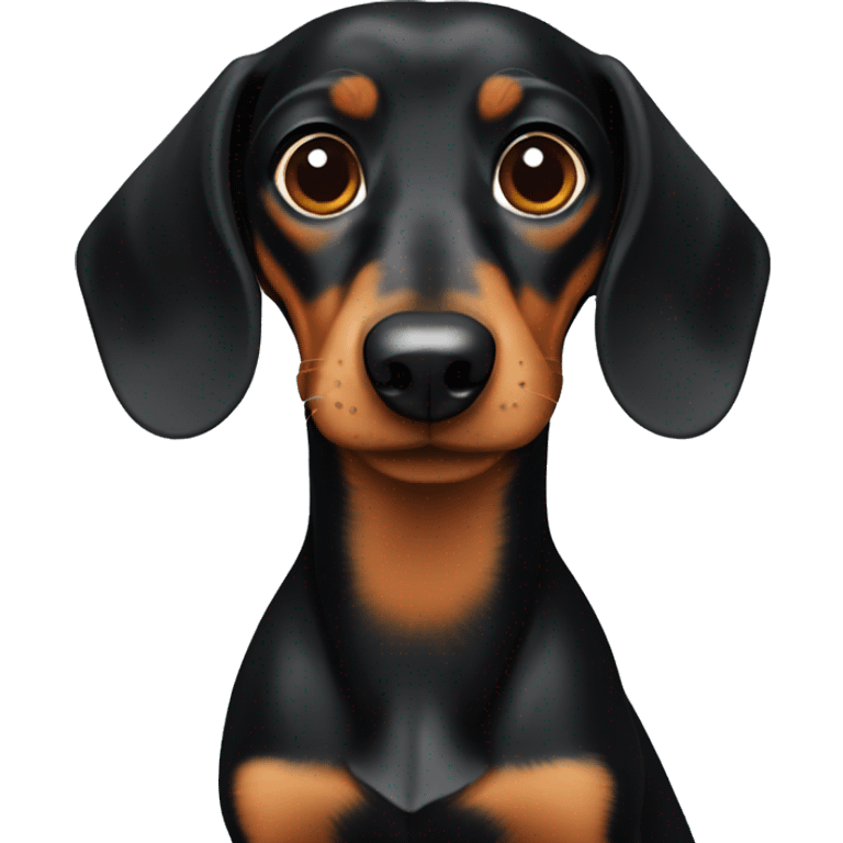 black and tan dachshund  emoji