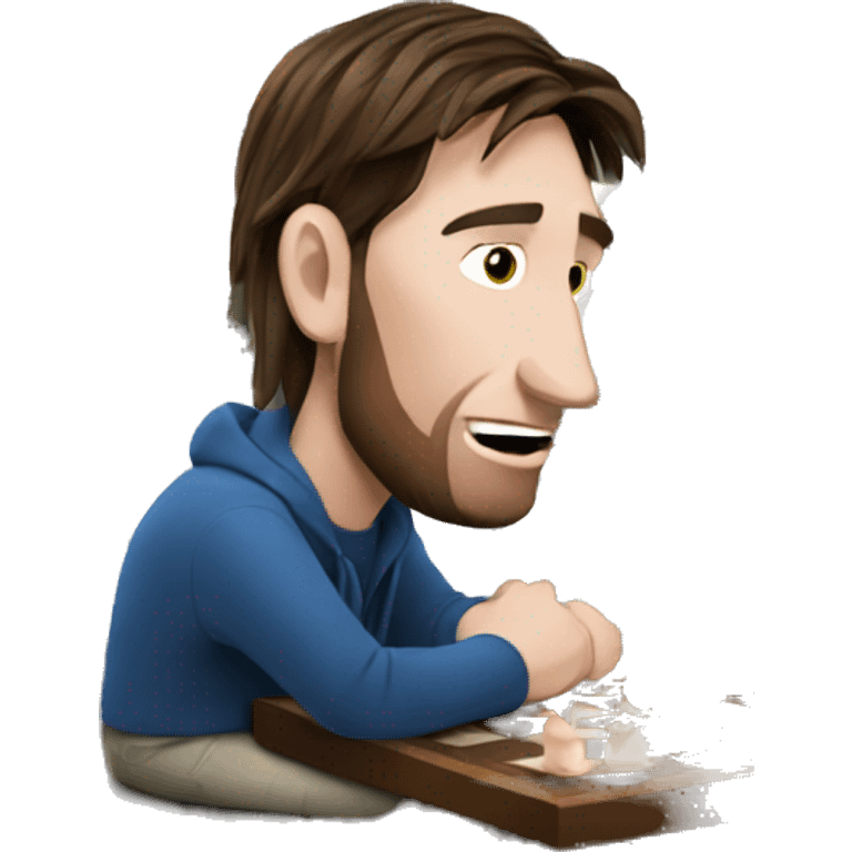 Messi playing chess emoji