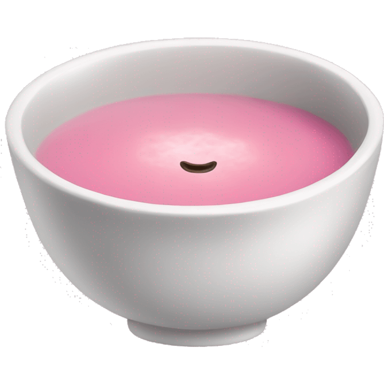 Pink soup emoji