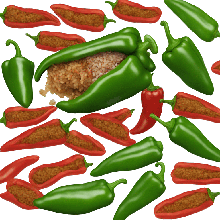 peppers stuffed with minced meat and rice emoji