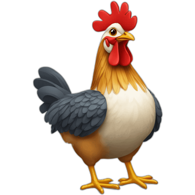 Poule doré emoji