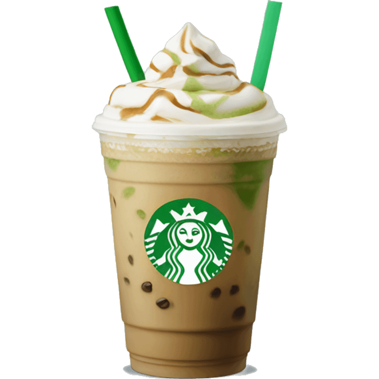 Matcha Iced coffee venti emoji