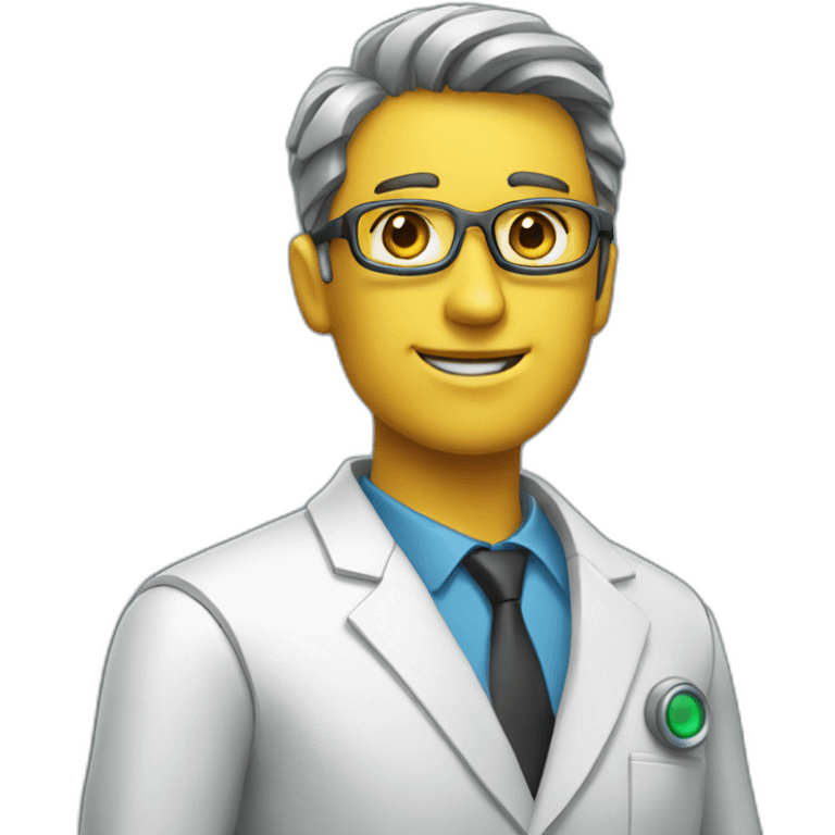 male technologist robot emoji