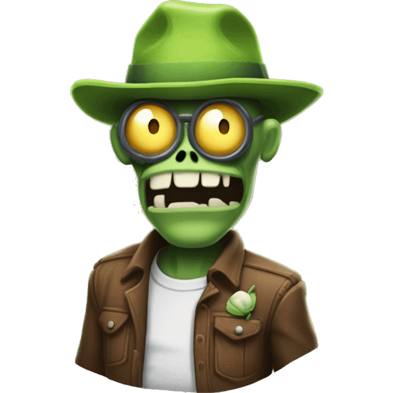 Lanzaguisantes del juego plantas contra zombies emoji