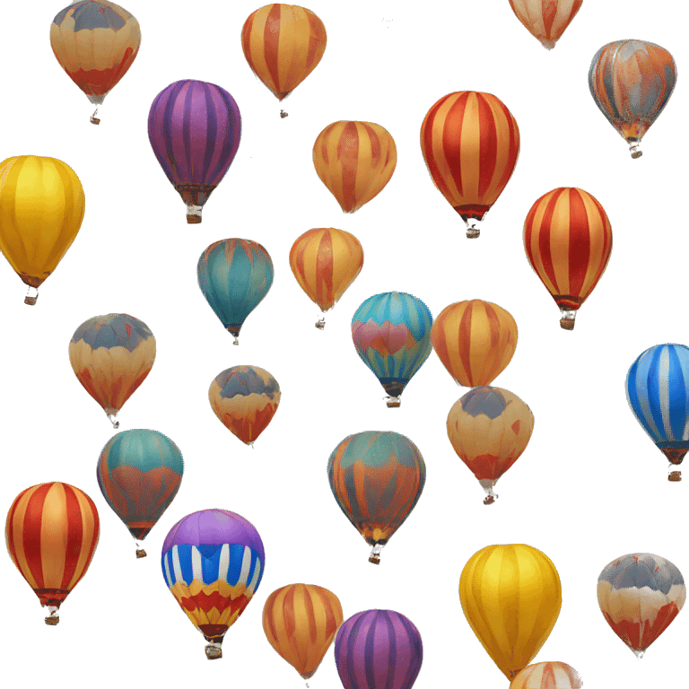 Balloons cappadocia emoji