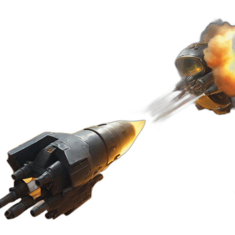 Helldivers 2 shooting a rocket emoji