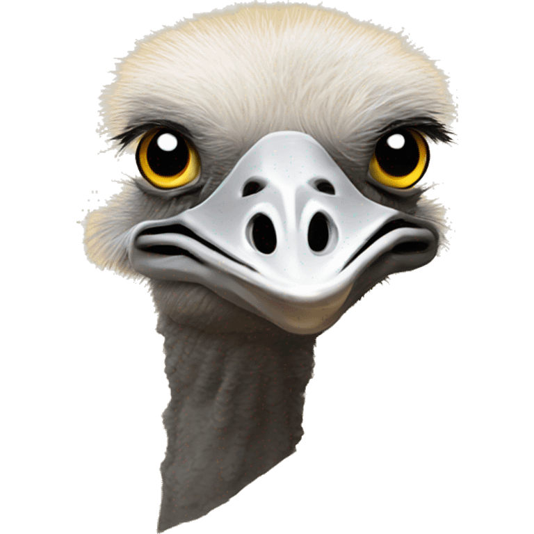 Ostrich head in sand emoji