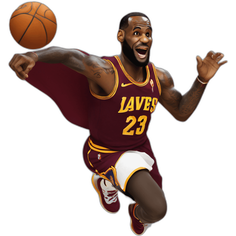 Flying Lebron James emoji