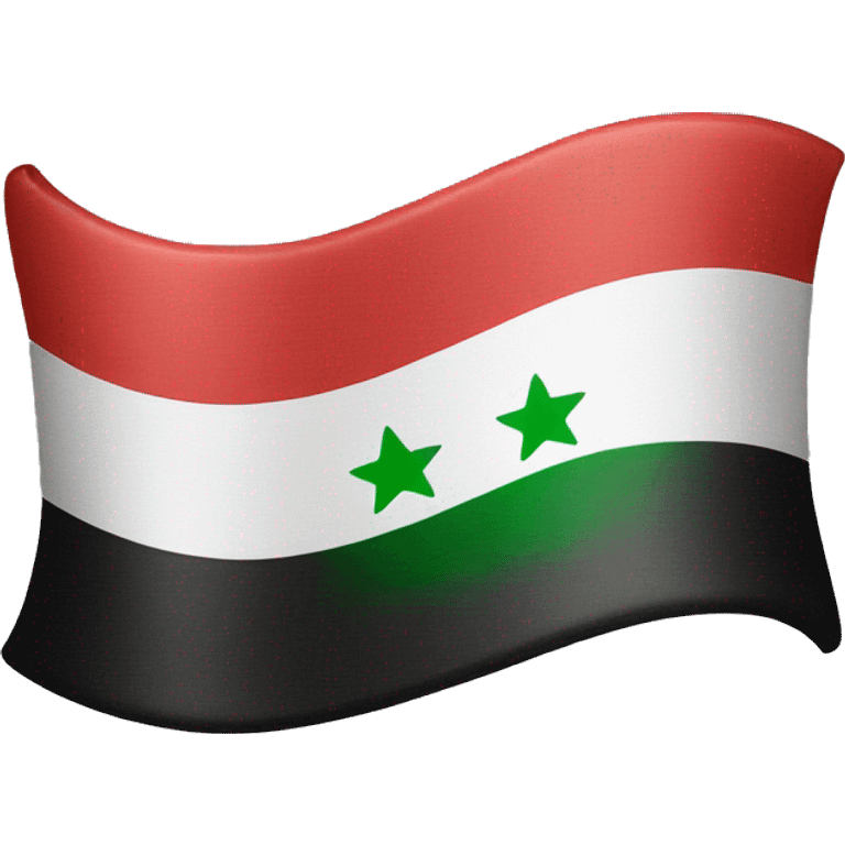 iraq flag with a cute bow on top emoji