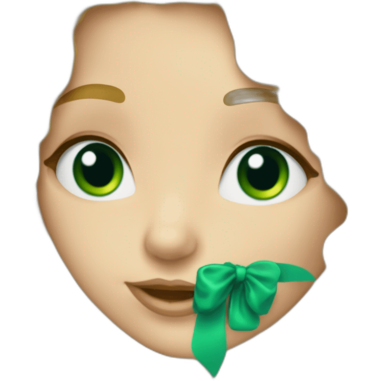 Une fille blonde au yeux vert bleus et chveux bouclés emoji