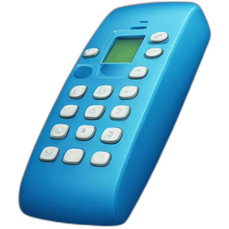 blue phone without dialer emoji