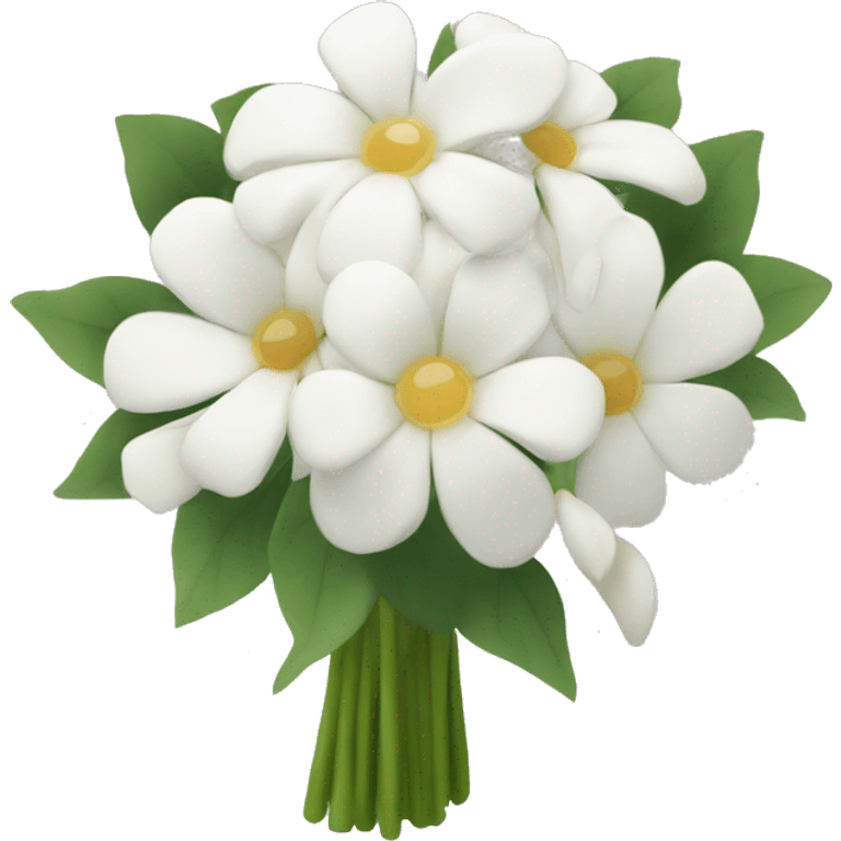 WHITE FLOWER BOQUET emoji