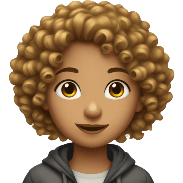 curly haired girl emoji