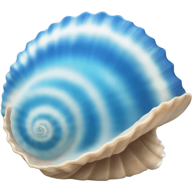 blue sea shell emoji