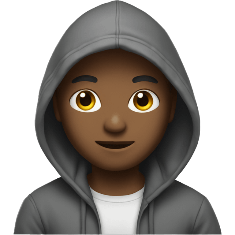 Me with hoodie emoji