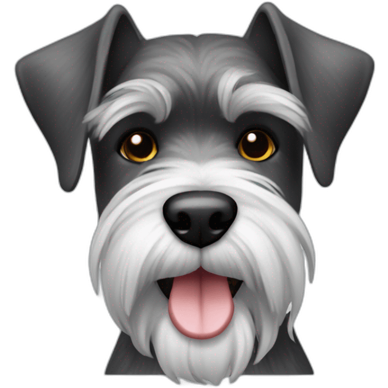 Schnauzer salt and pepper emoji