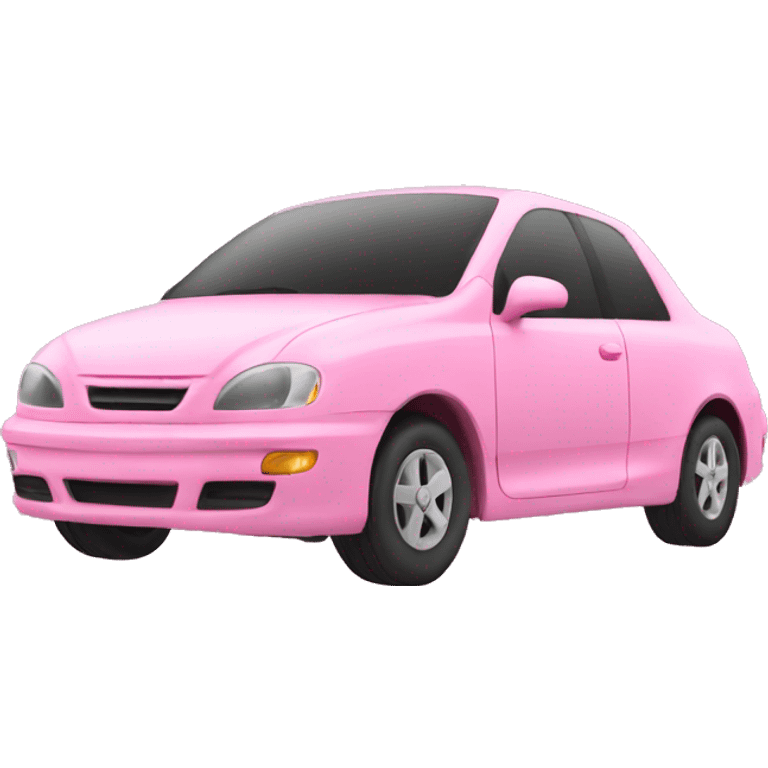 Car pink with hearts  emoji