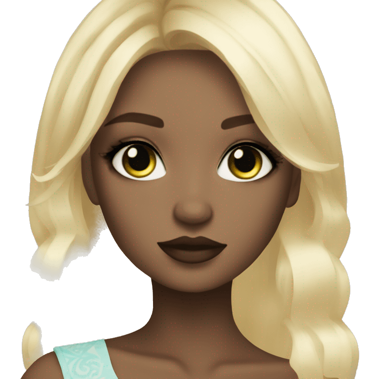 royale high girl blonde with vreen eyes fair skin emoji