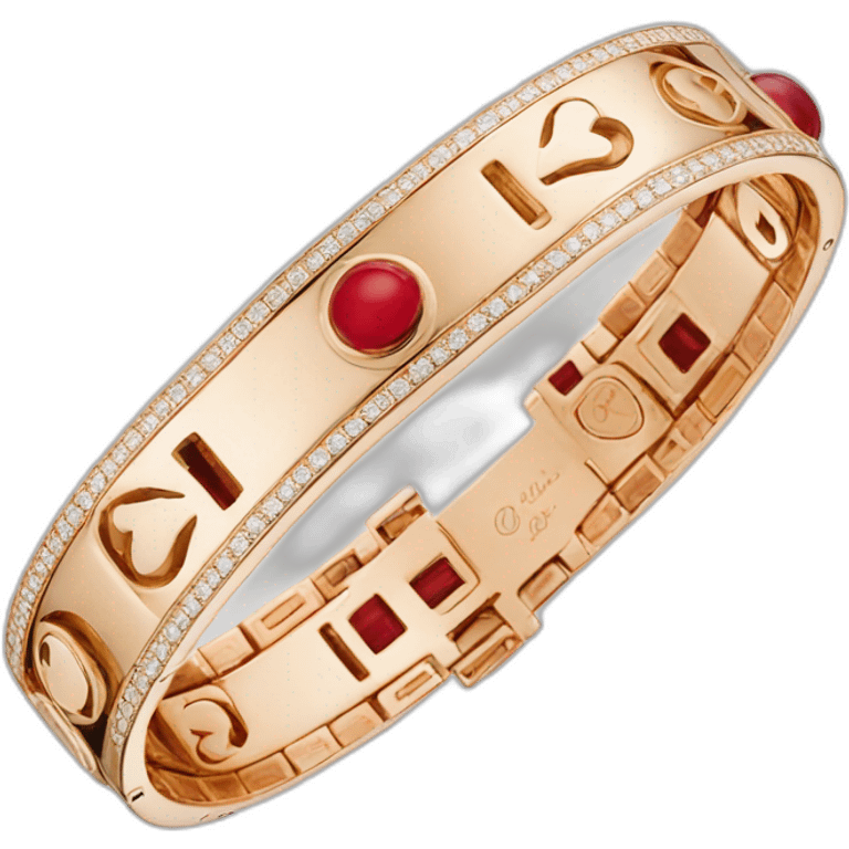 cartier love bracelet one emoji