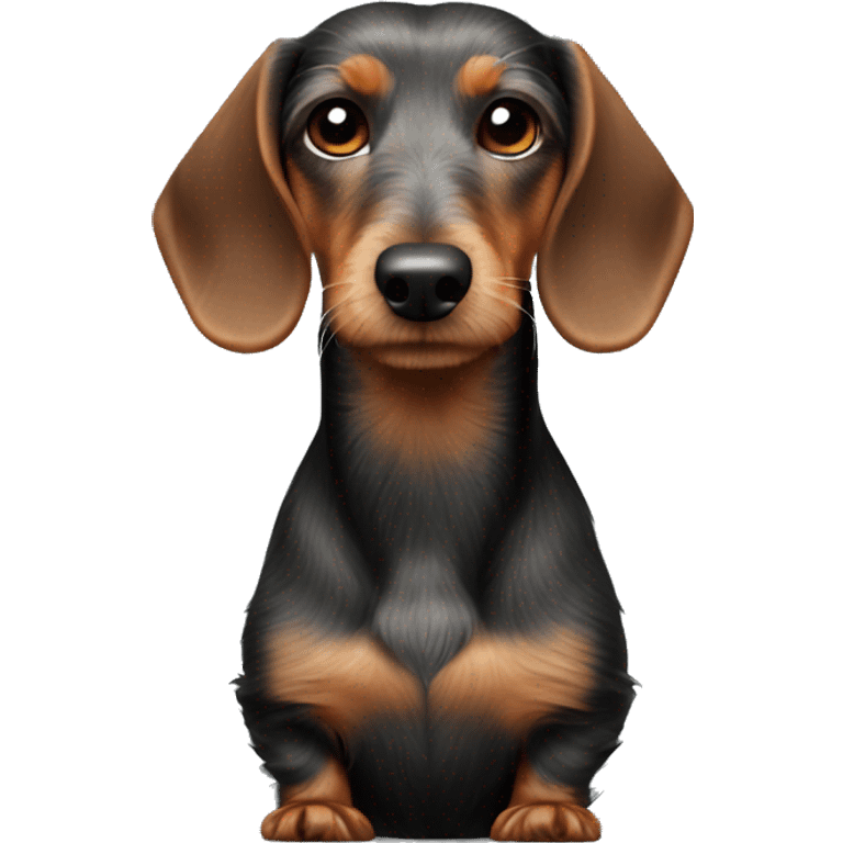 wirehaired dachshund body emoji