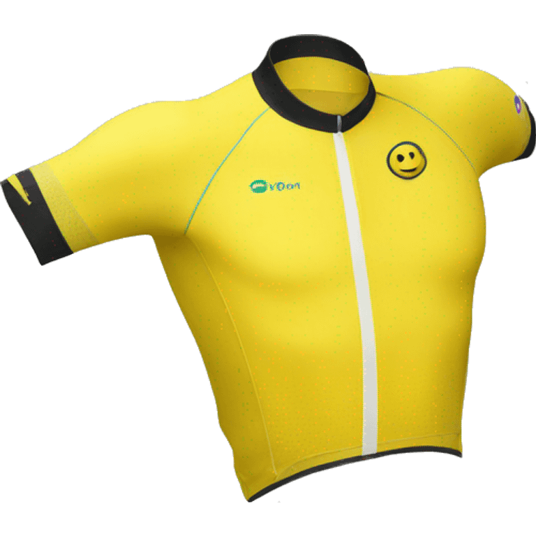 Yellow cycling jersey emoji