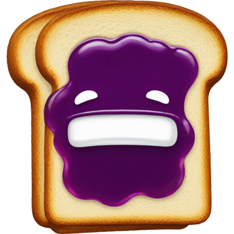 toast with grape jelly emoji