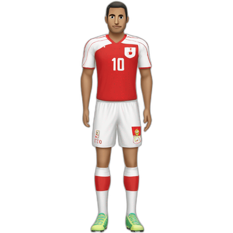 Maillot de foot la Tunisie floquée tggs emoji