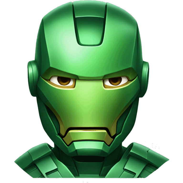 green Iron man  emoji