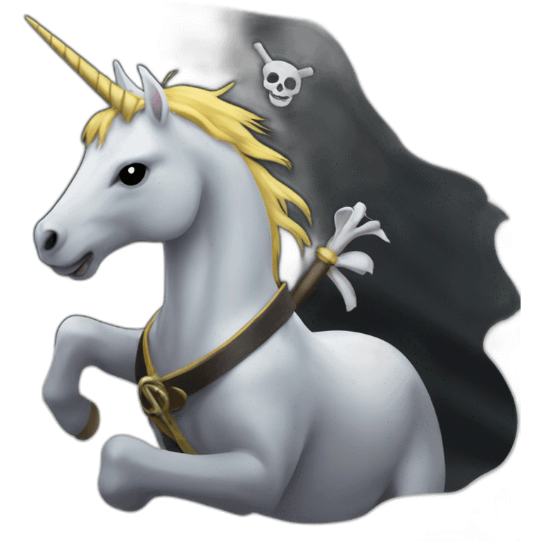 pirate flag unicorn emoji