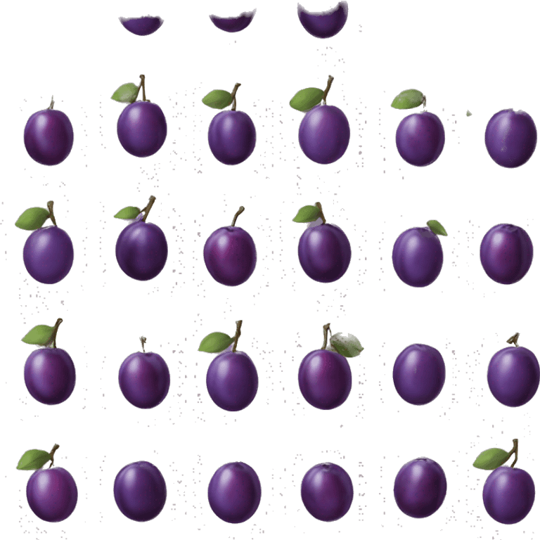 Plum  emoji