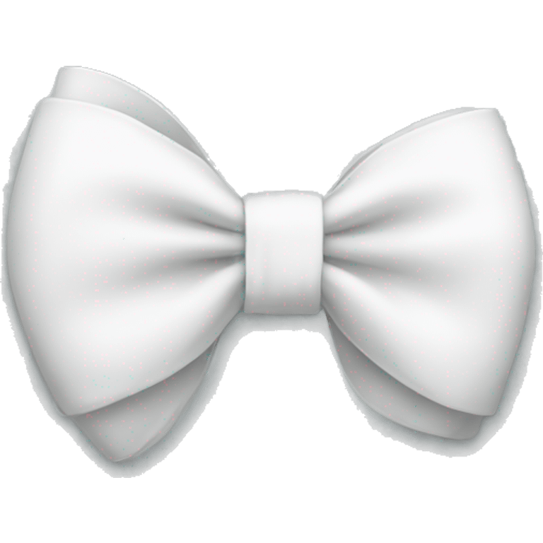 A white bow emoji