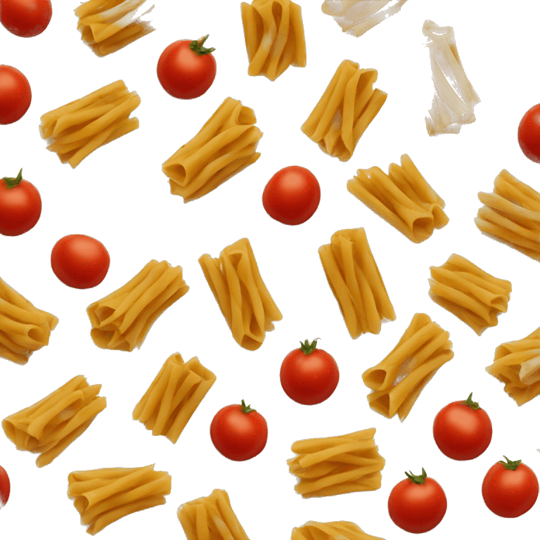 Pasta with red sauce and tomato  emoji