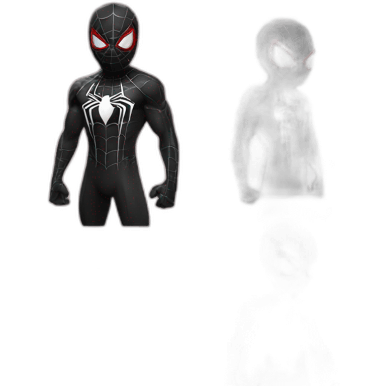 black spider-man emoji