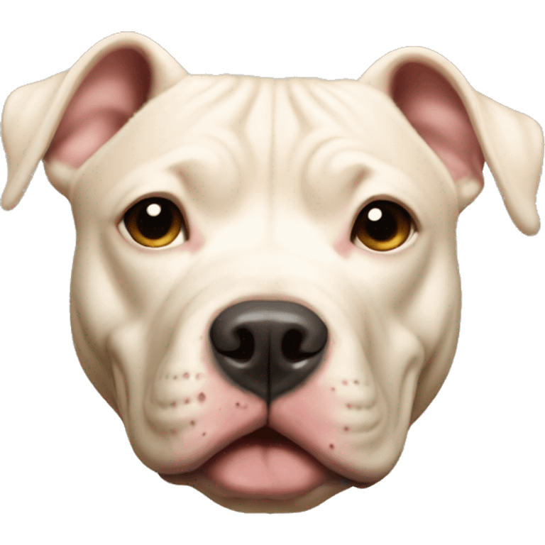 Cream Pitt bull  emoji