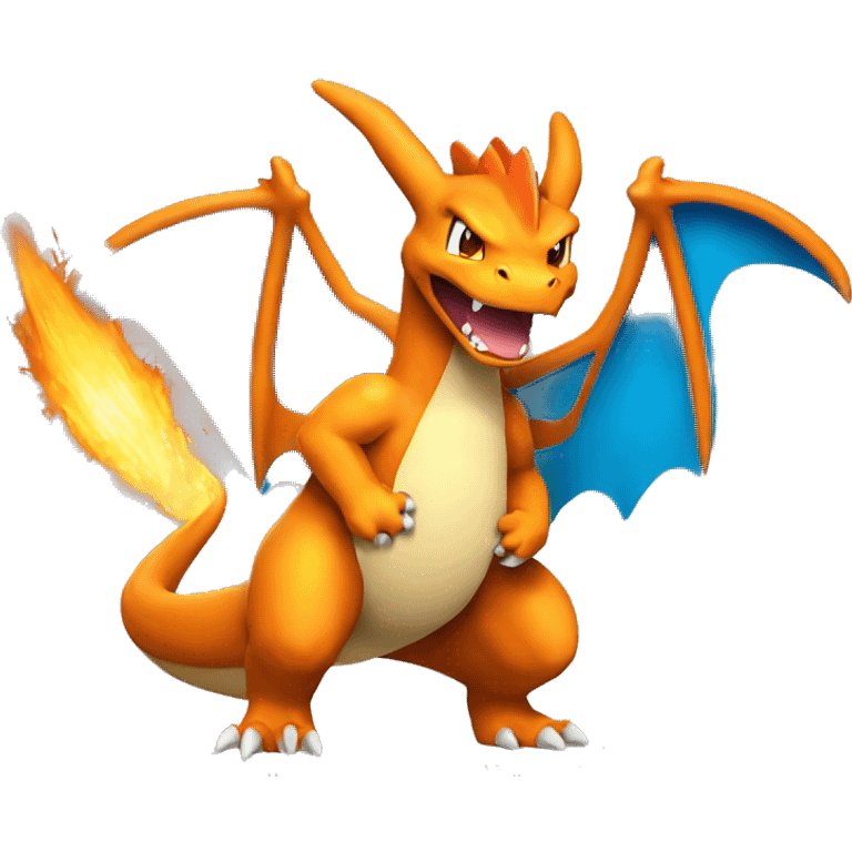 charizard standing with open mouth emoji