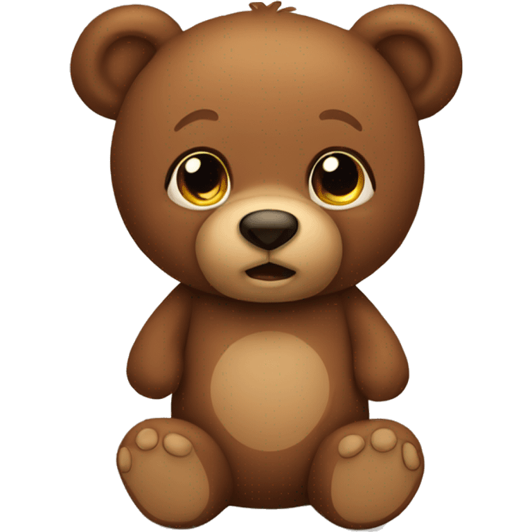 brown teddy bear  emoji