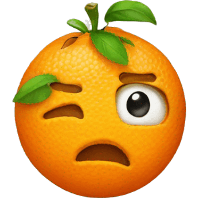 orange speaking head emoji