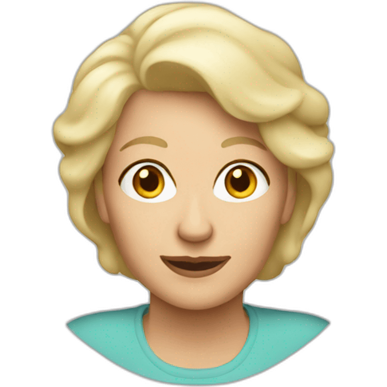 old blonde mom emoji