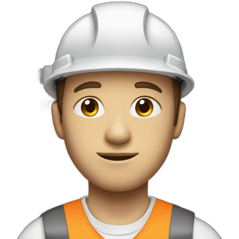 a worker in a warehouse white skin emoji