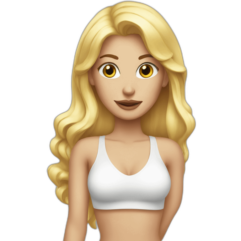 Sexy blonde girl emoji