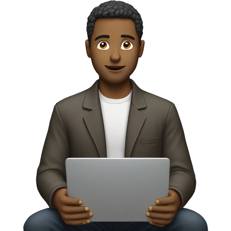 Guy with laptop emoji