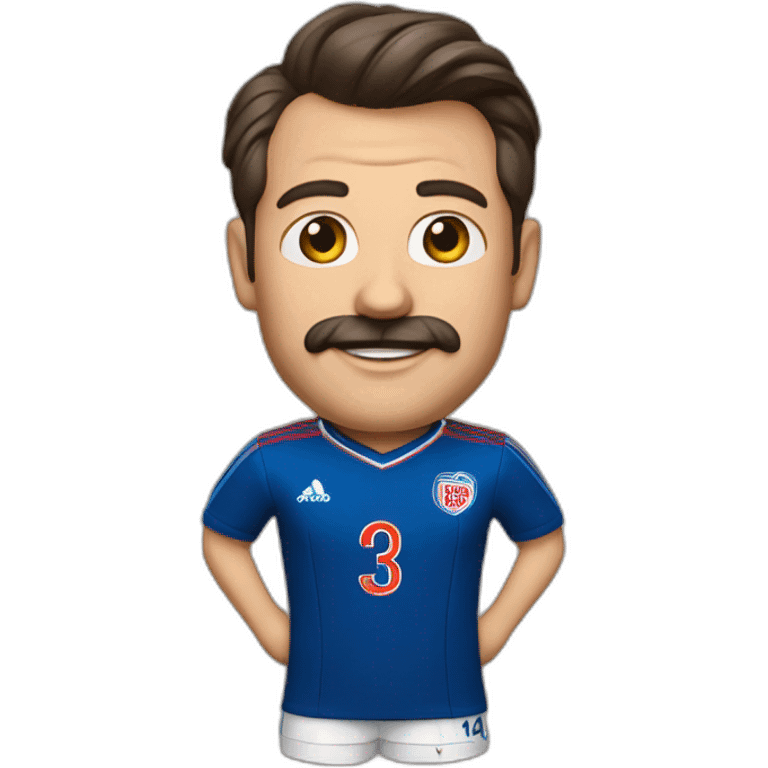 ted lasso with socer shirt emoji