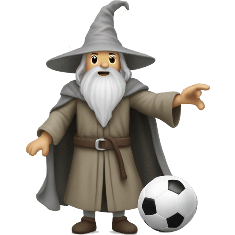 gandalf playing soccer emoji