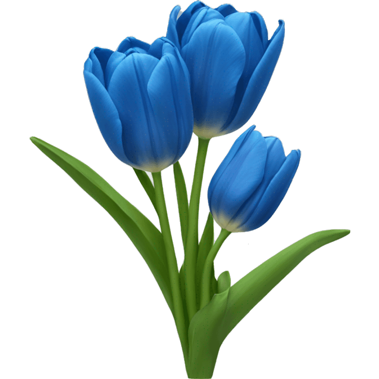 Tulipanes azules
 emoji