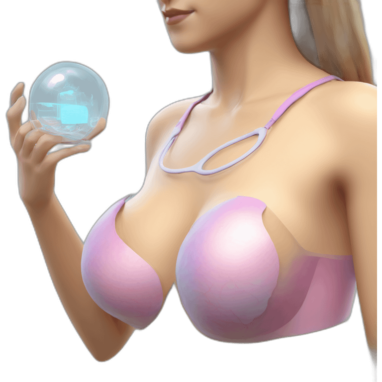 Biomedical-Engineer-making-hologram-3d-model-of-breast emoji