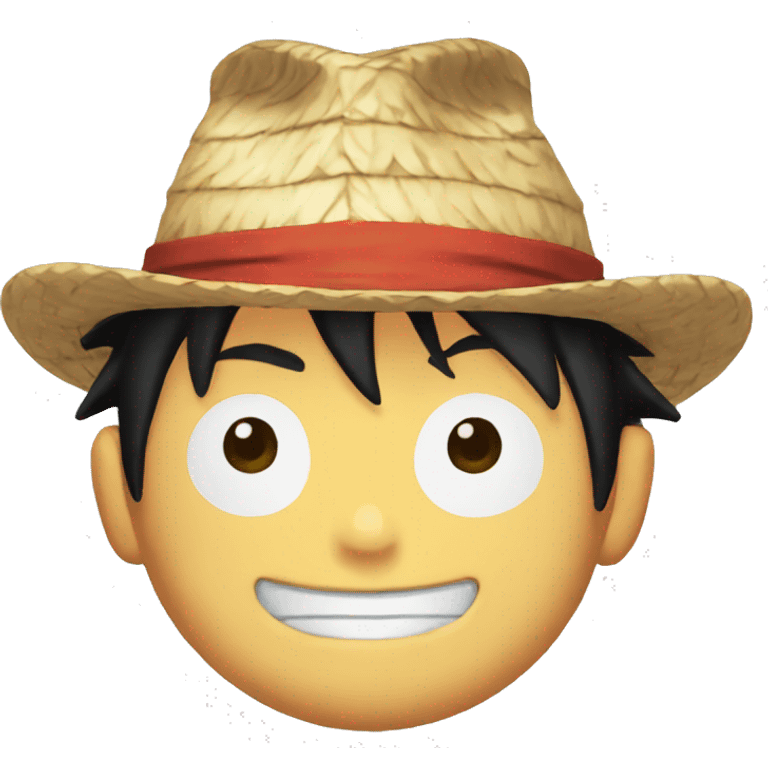 The hat of luffy emoji