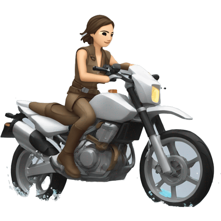 Rey montando sobre una moto de agua emoji