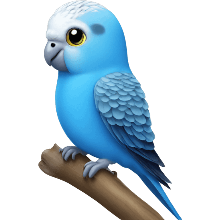 Blue budgie emoji