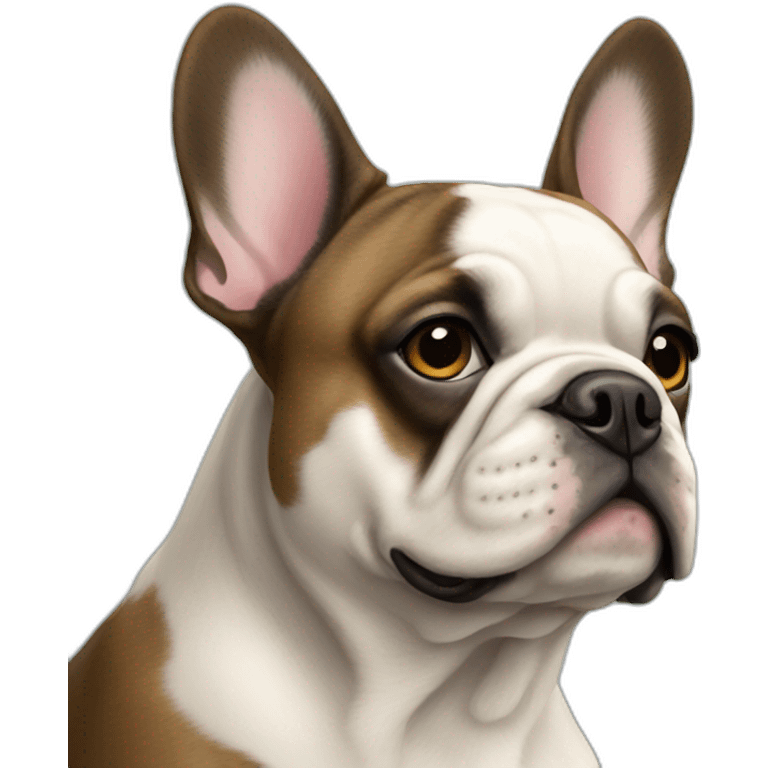 dog French Bulldog in profile emoji